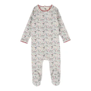 Lil Legs Floral Footie - Floral