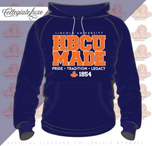 LINCOLN |  HBCU  MADE |  Navy Unisex Hoodies (z)