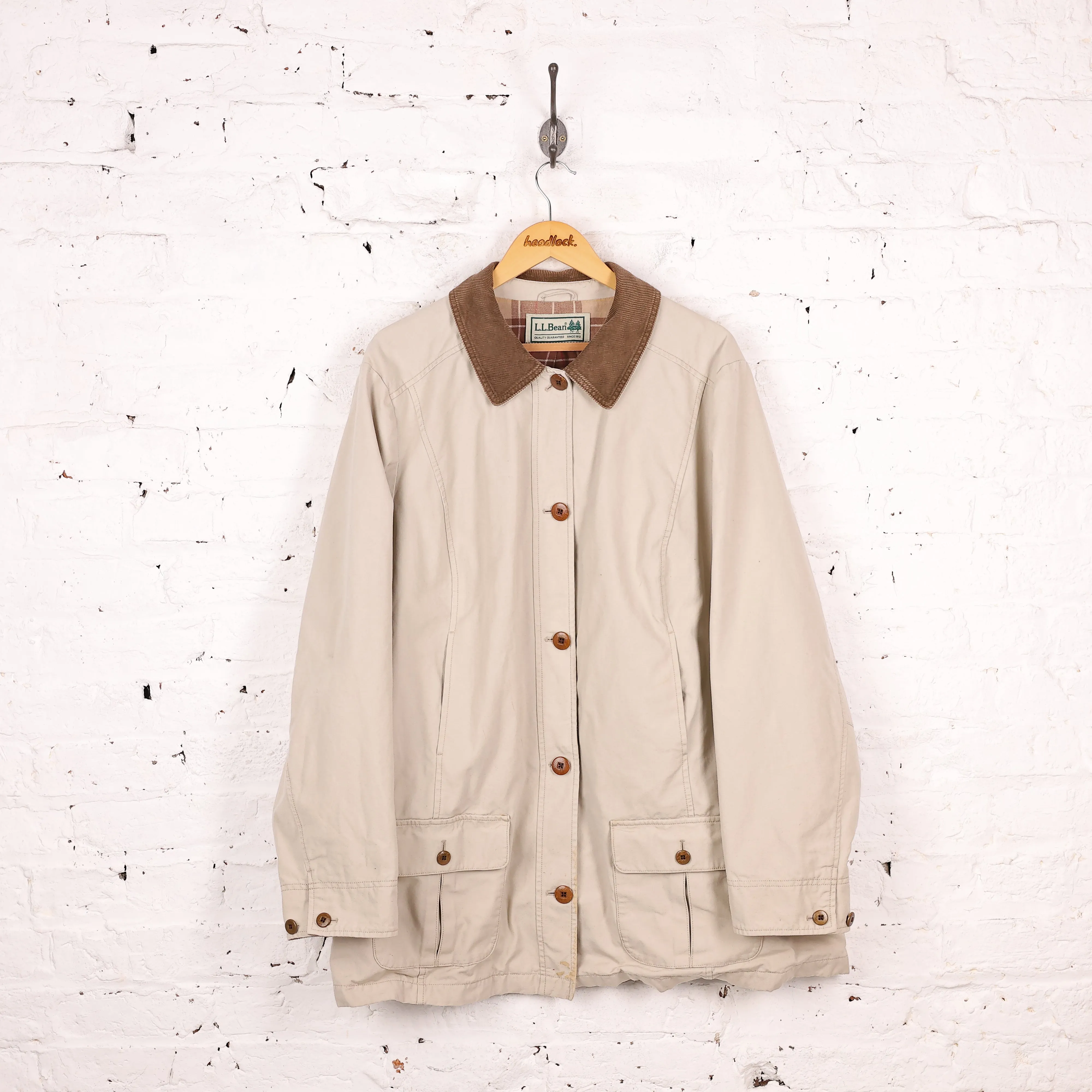 LL Bean Chore Barn Jacket - Beige - XL