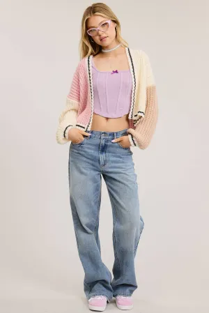 Lola Color-Block Cardigan