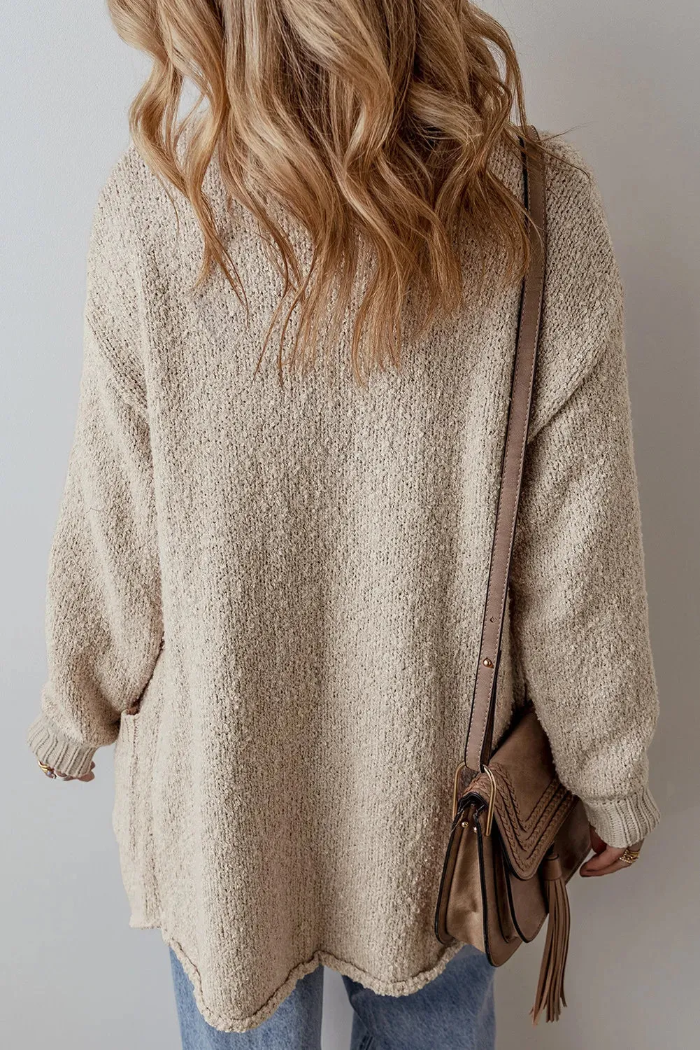 Long Sleeve Cardigan with Button Closure