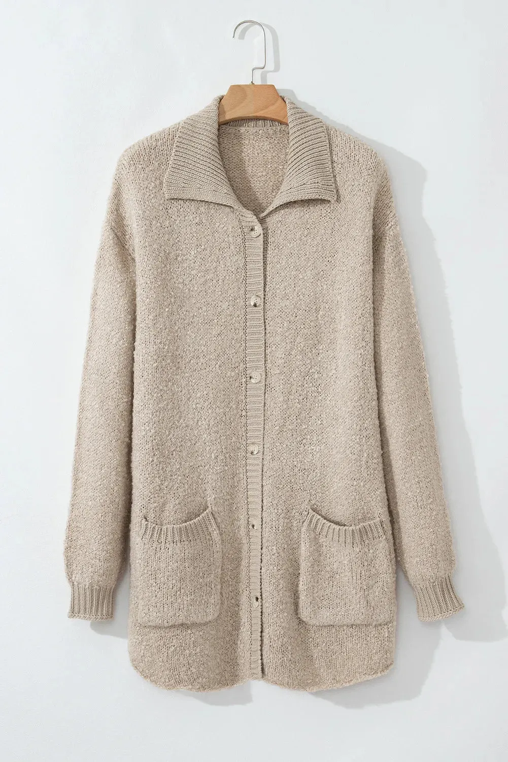 Long Sleeve Cardigan with Button Closure