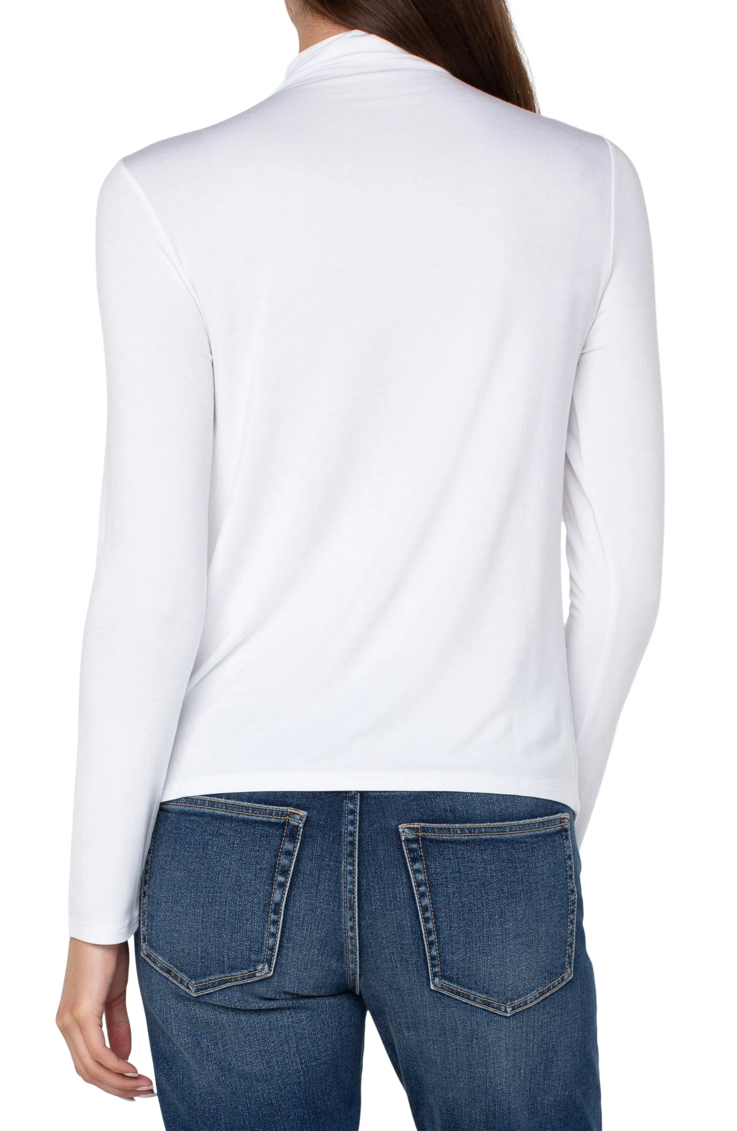 Long Sleeve Mock Neck Knit Top