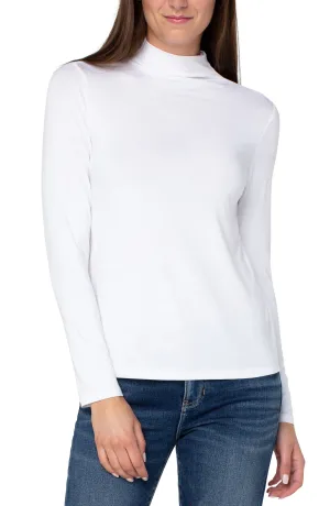 Long Sleeve Mock Neck Knit Top