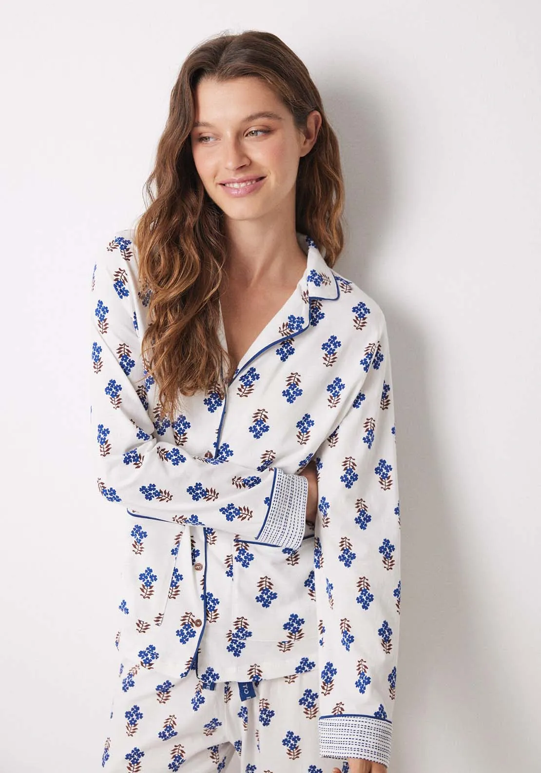 Long Sleeves Masculine Pyjama - Blue