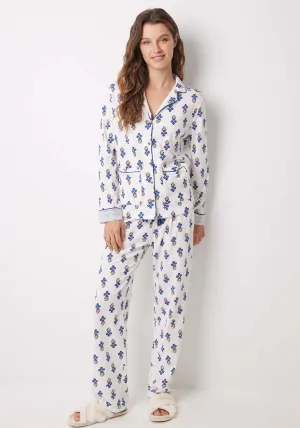 Long Sleeves Masculine Pyjama - Blue