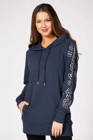 Longline Logo Hoodie