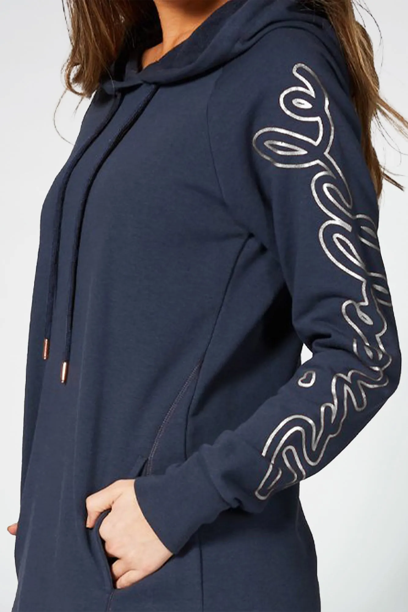 Longline Logo Hoodie