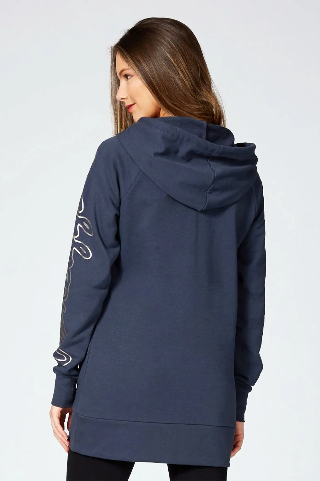 Longline Logo Hoodie