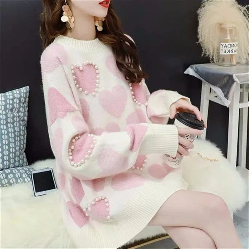 LOVE PEARL PULLOVER SWEATER UB3153
