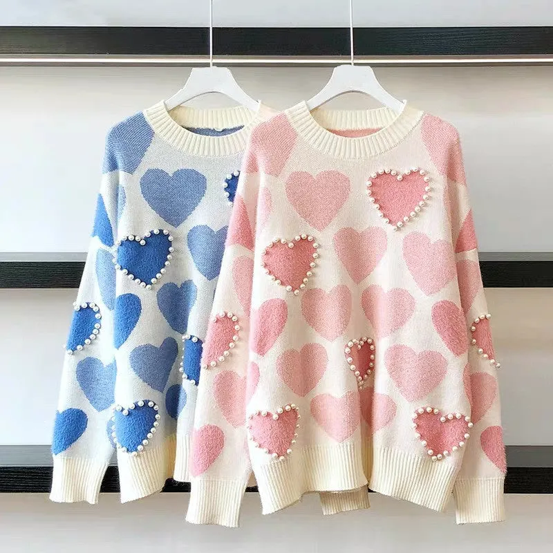 LOVE PEARL PULLOVER SWEATER UB3153