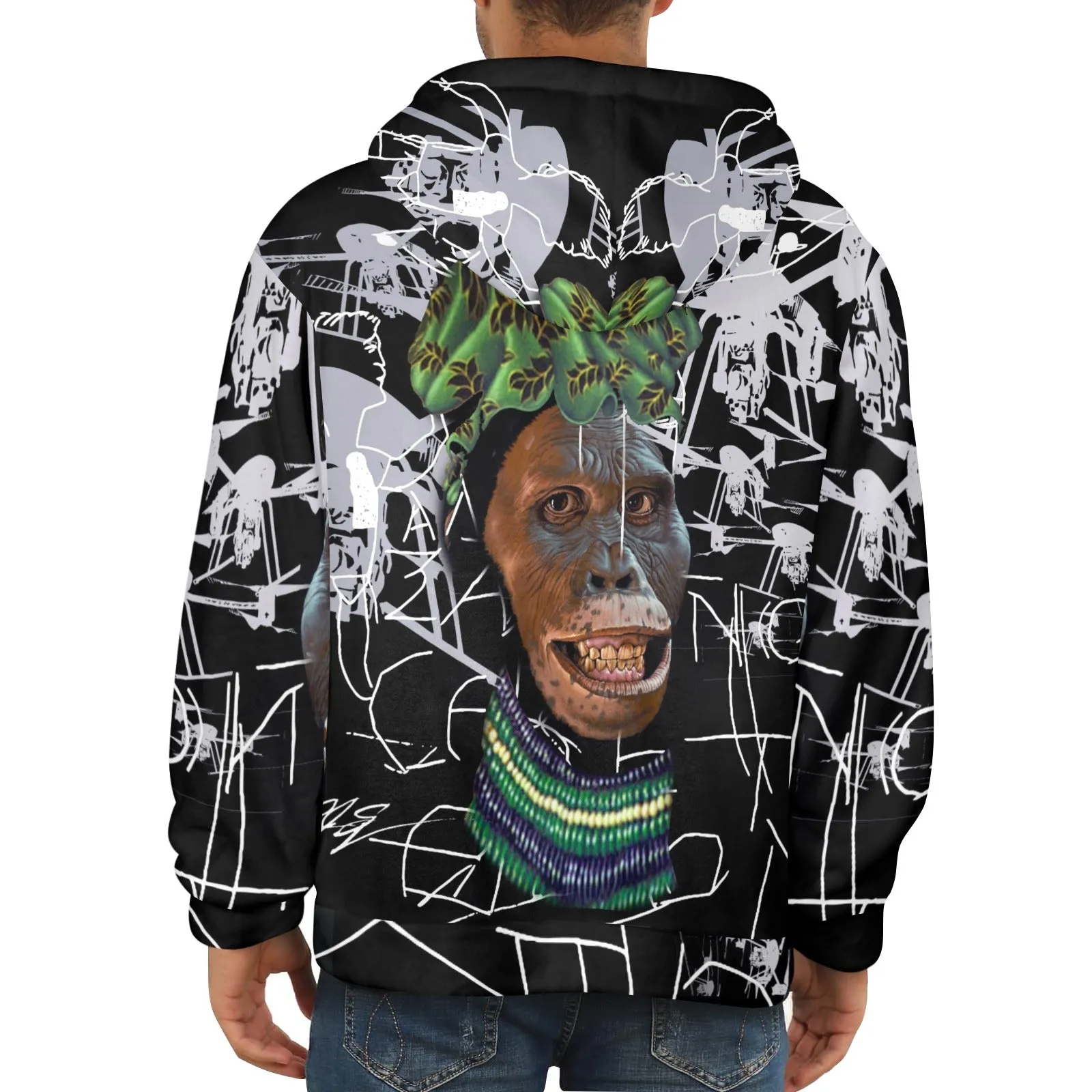 Lucy All Dressed Up and Nowhere to Go Men's Flannel Hoodie