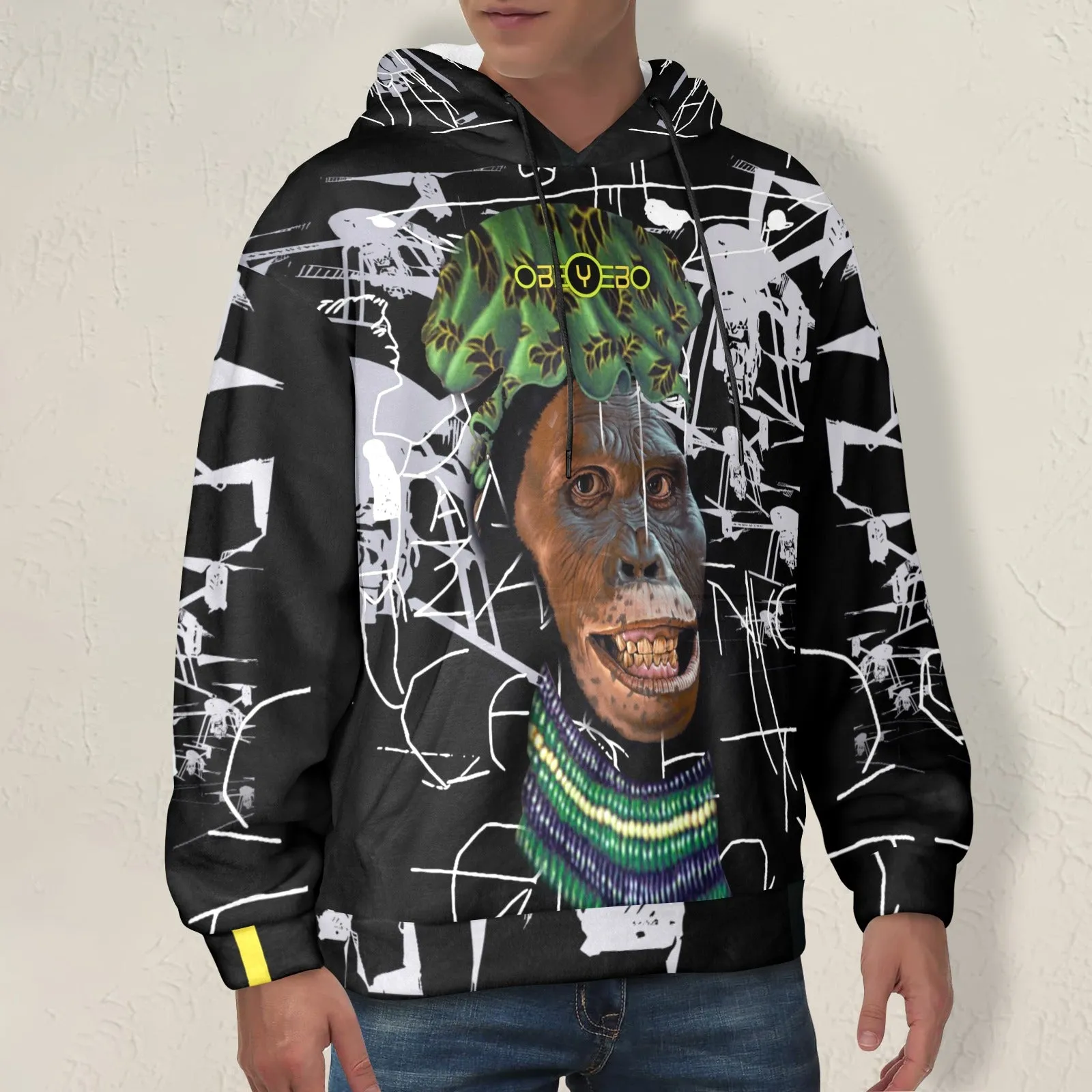 Lucy All Dressed Up and Nowhere to Go Men's Flannel Hoodie