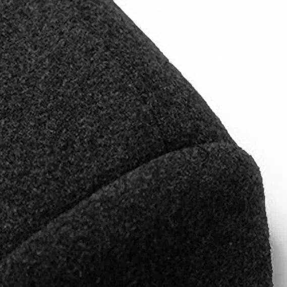 Lu's Chic Men's Long Trench Coat Single Breasted Thick Top Business Overcoat, S