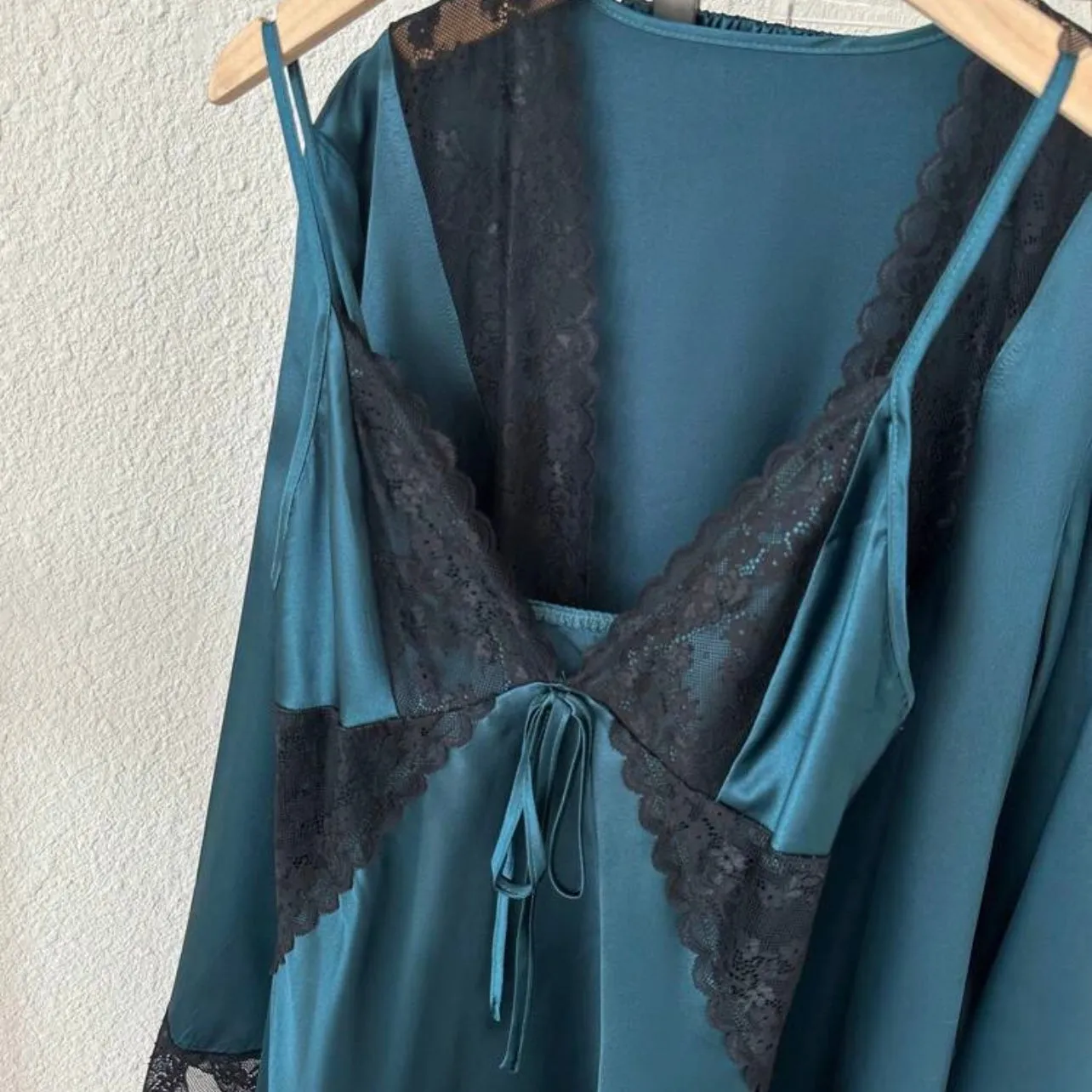 Maria 5 Packs Silk Lace Pajamas - Emerald