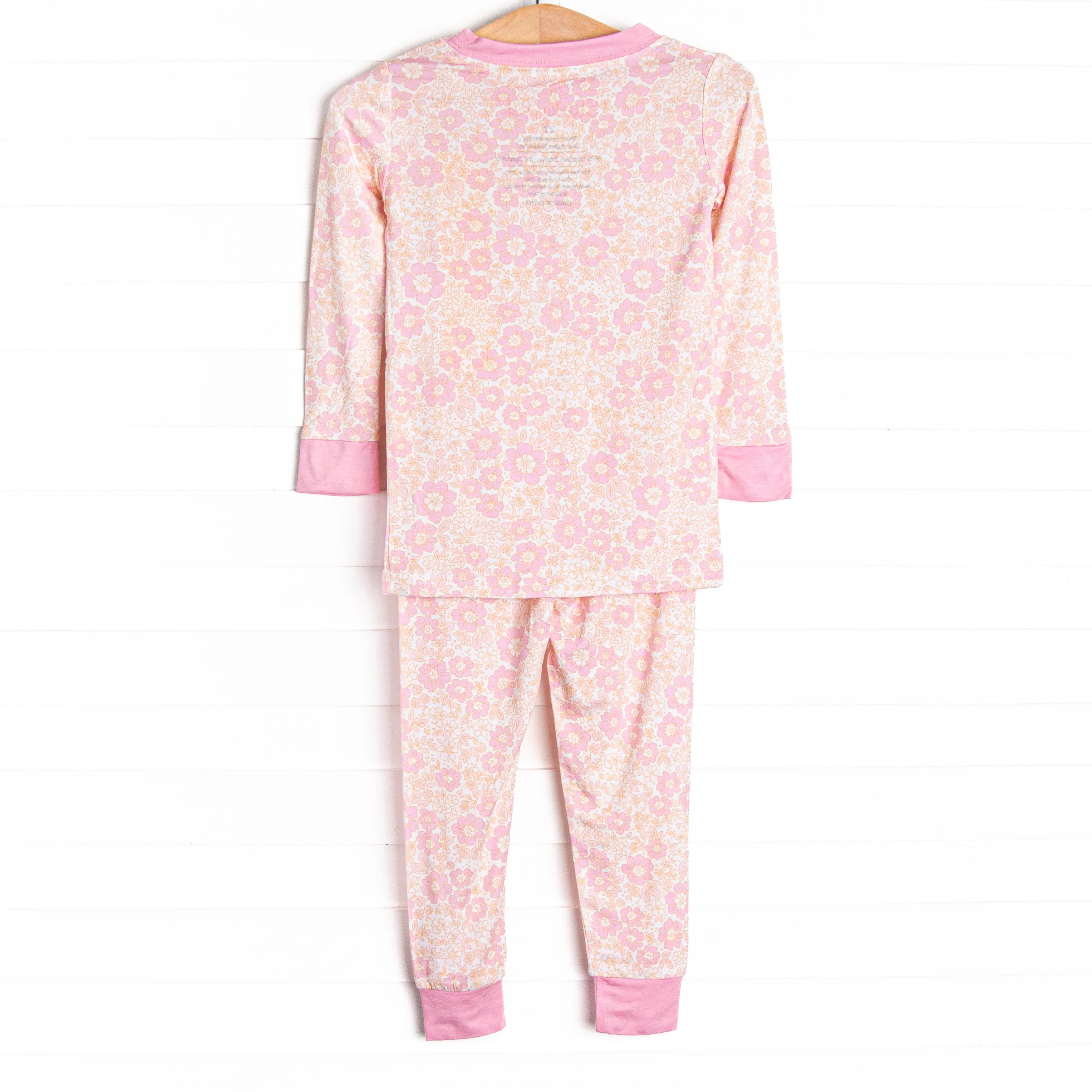 Marigold Meadow Bamboo Pajama Set, Pink