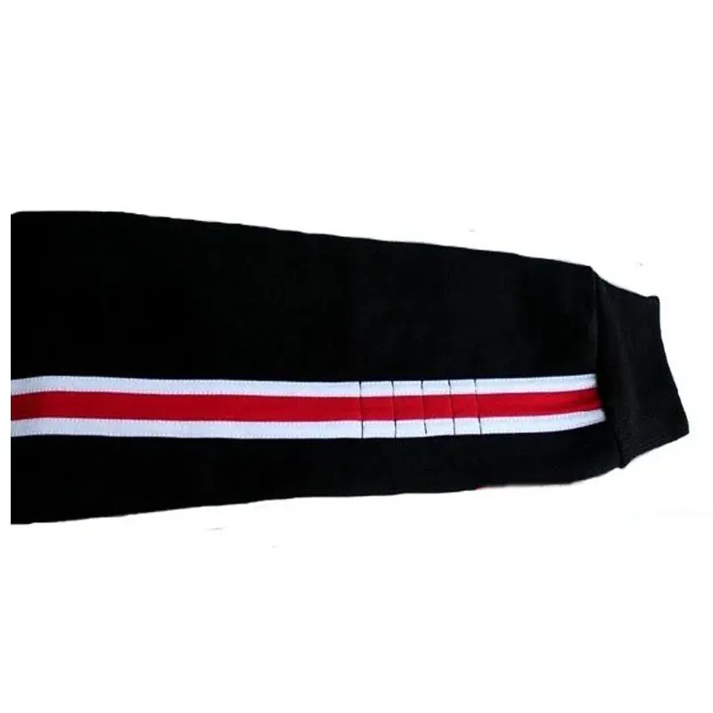 Mass Effect Black Zip-Up Hoodie - Embroidered Fleece Streetwear