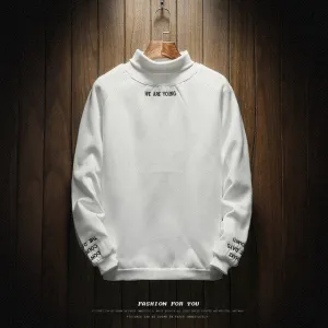 Men Turtleneck Tracksuit Hoodie