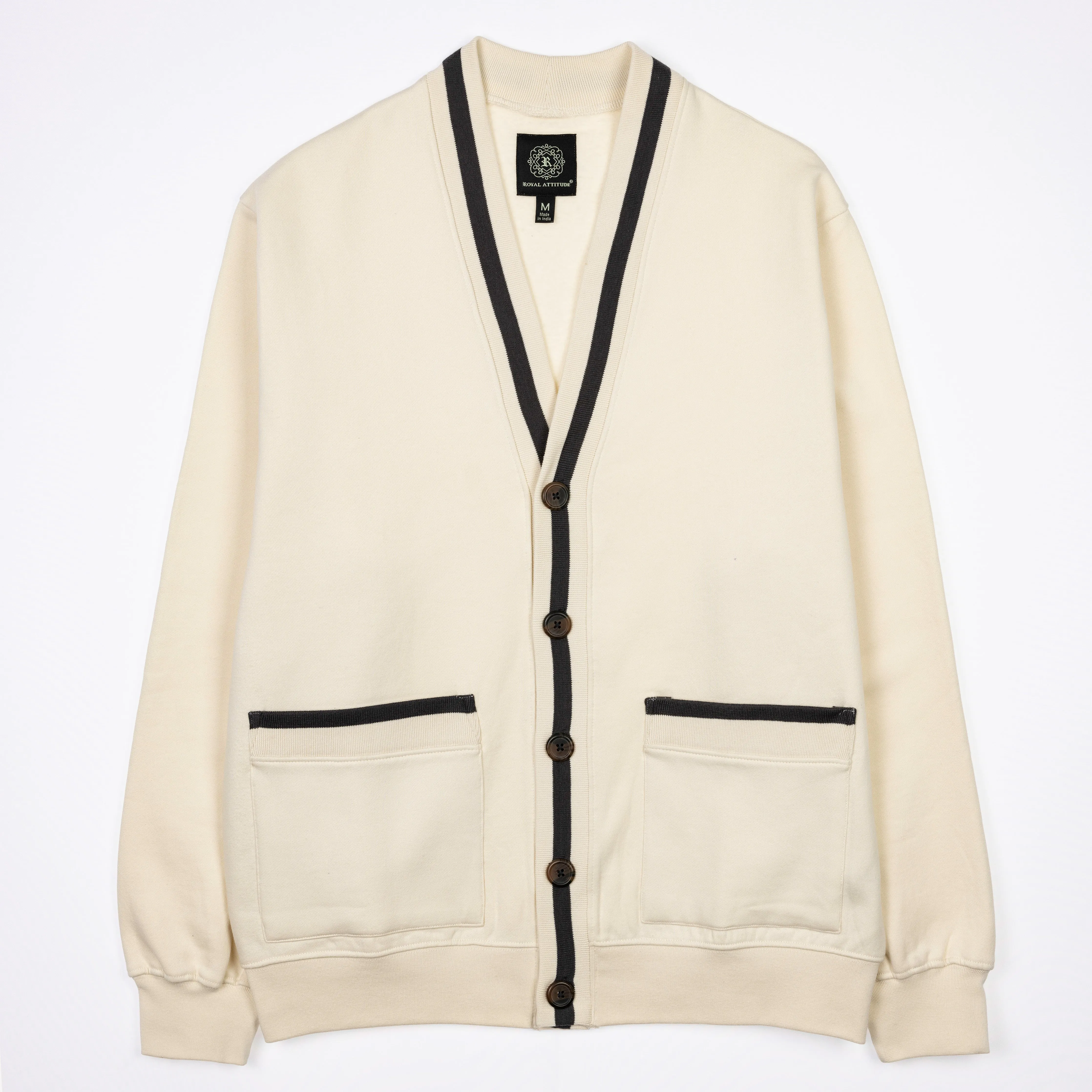 Mens Fleece Cardigan - Tofu