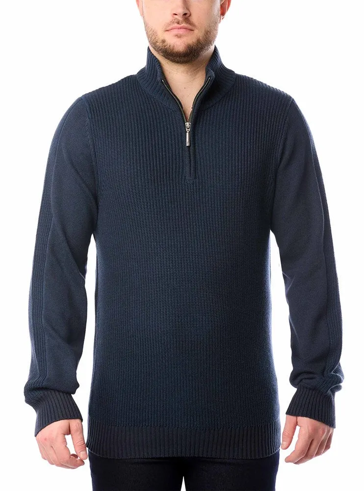 Men's mock zip sweater