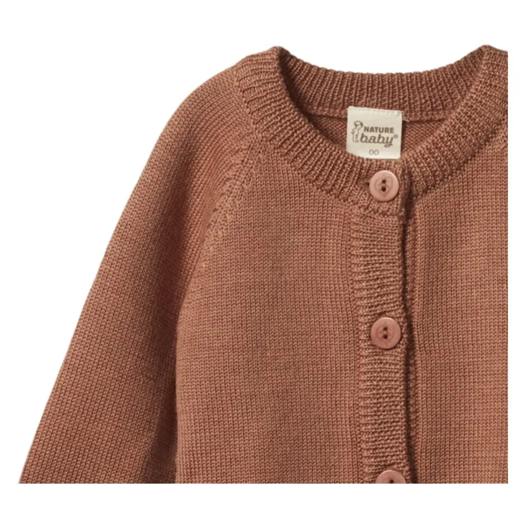 Merino Knit Cardigan - Hazelnut