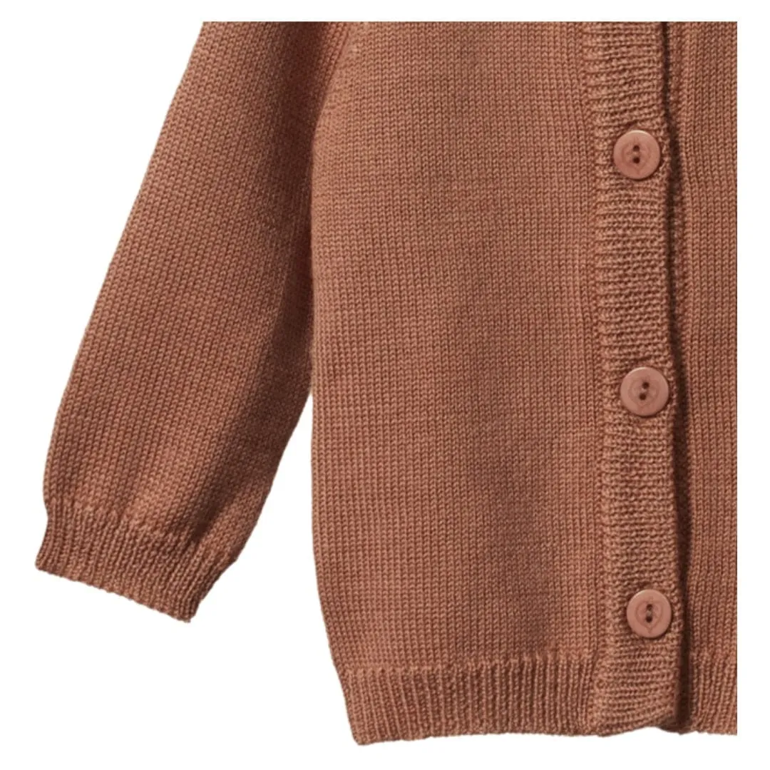 Merino Knit Cardigan - Hazelnut