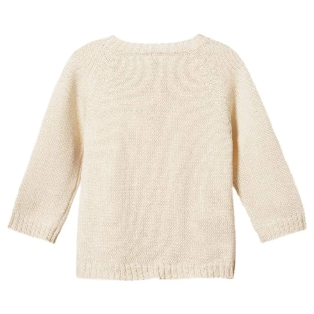 Merino Knit Cardigan - Natural