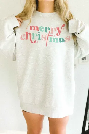 MERRY CHRISTMAS OVERSIZED SWEATSHIRT