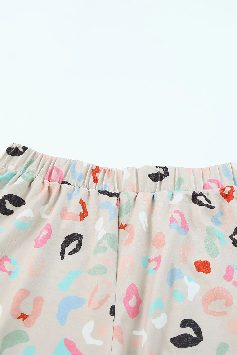 Multicolor Floral Print Tank and Shorts Lounge Set