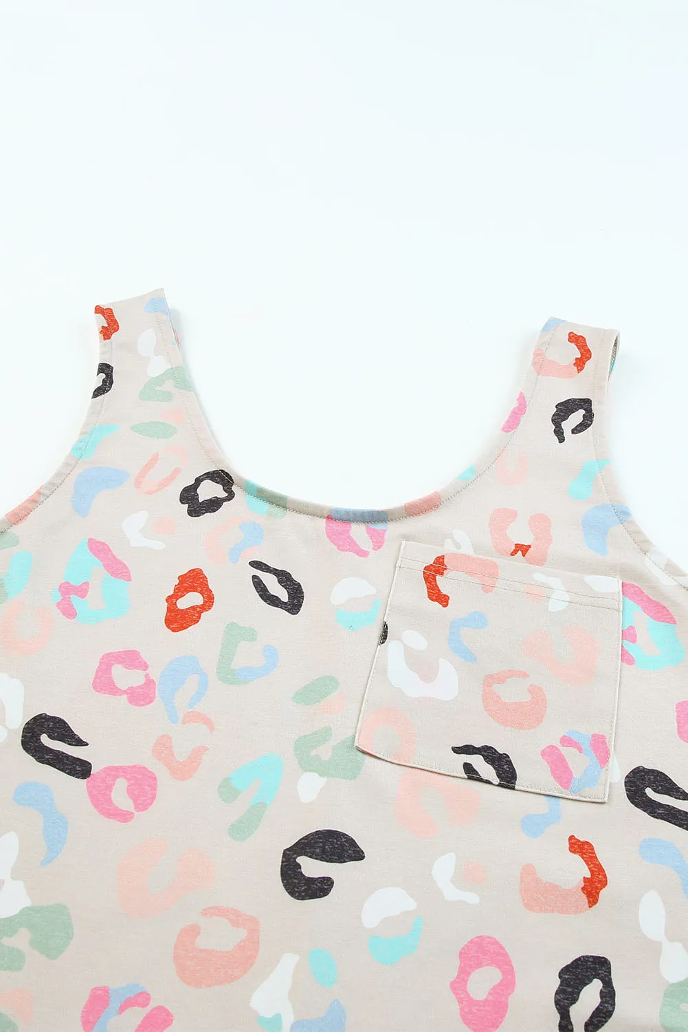 Multicolor Floral Print Tank and Shorts Lounge Set