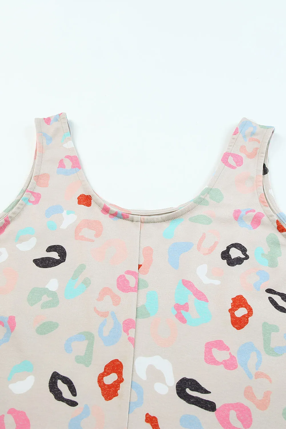 Multicolor Floral Print Tank and Shorts Lounge Set