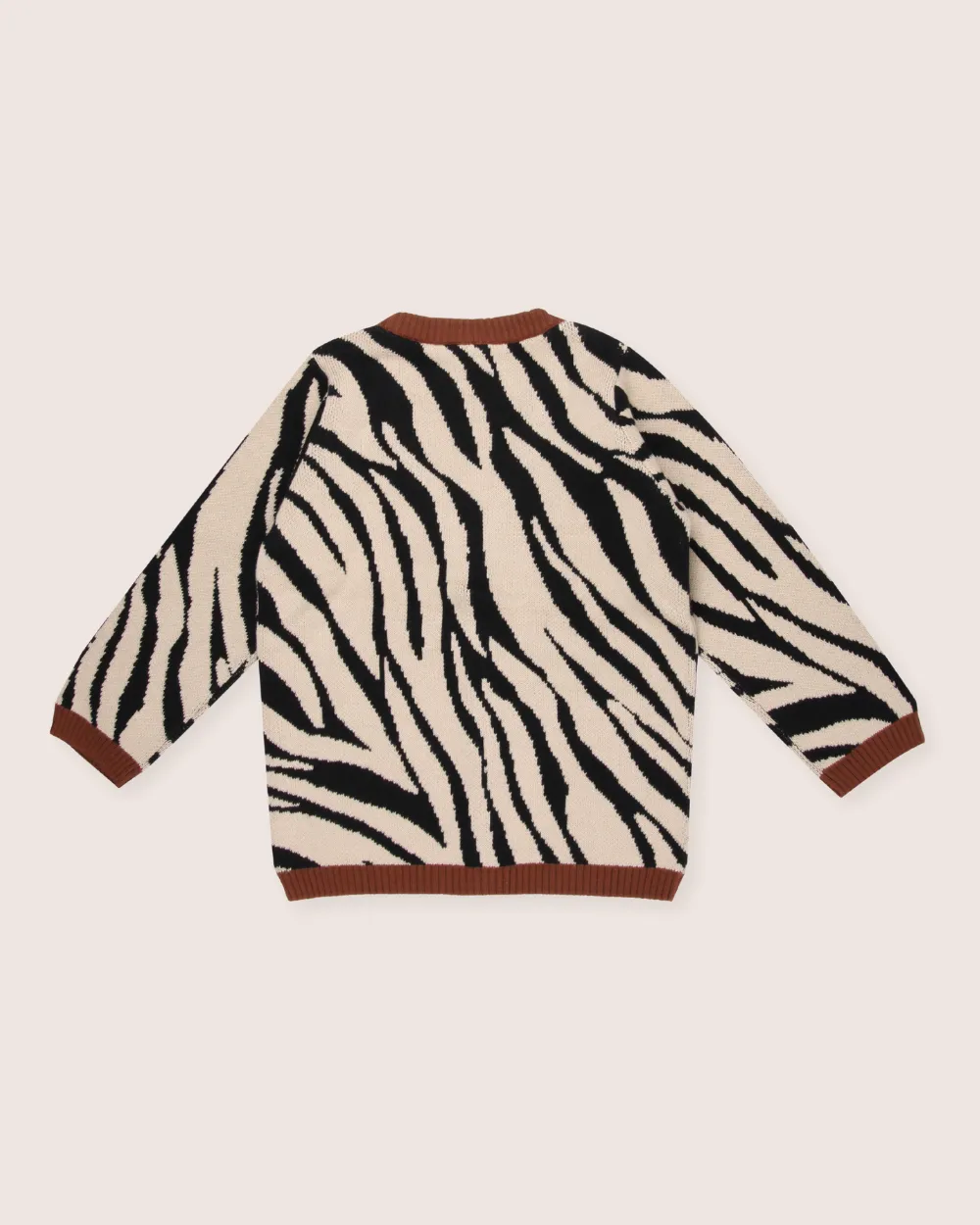Multicolour Zebra Print Cardigan
