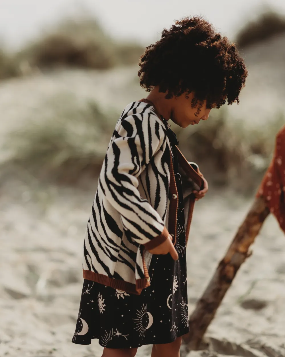 Multicolour Zebra Print Cardigan