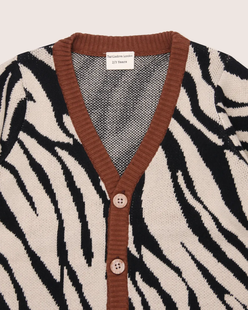 Multicolour Zebra Print Cardigan