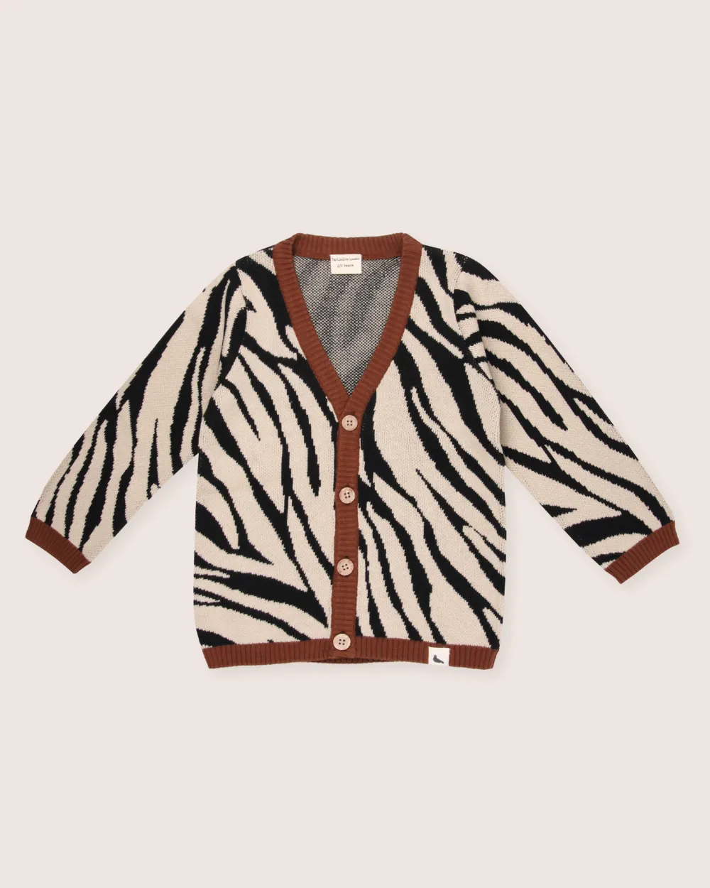 Multicolour Zebra Print Cardigan