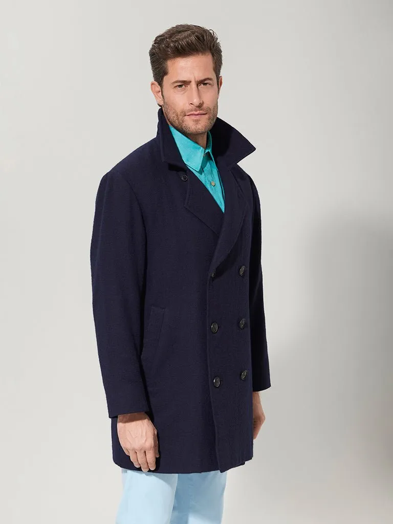 Navy Suri Pea Coat