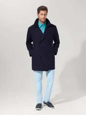 Navy Suri Pea Coat