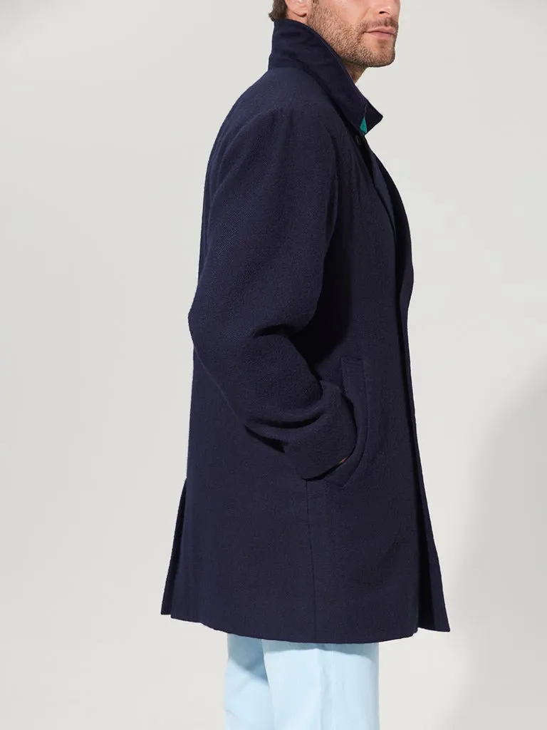 Navy Suri Pea Coat