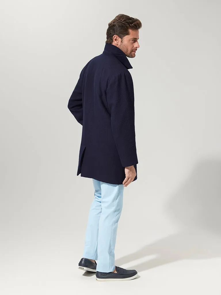 Navy Suri Pea Coat