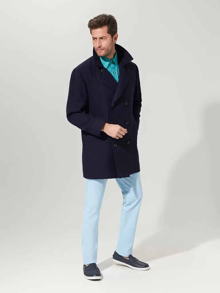 Navy Suri Pea Coat