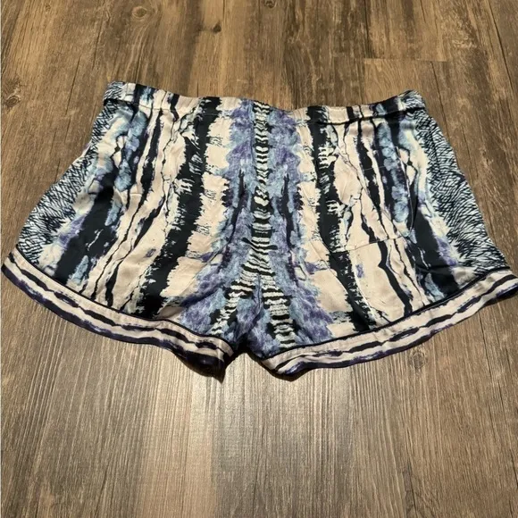 Neiman Marcus Intimates Sleep Shorts Silk Small Drawstring Pajamas Sleepwear