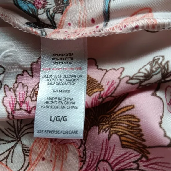 NEW Flora Nikrooz Cami Short Pajama Set Lace Pink Blue White Sexy Floral Large