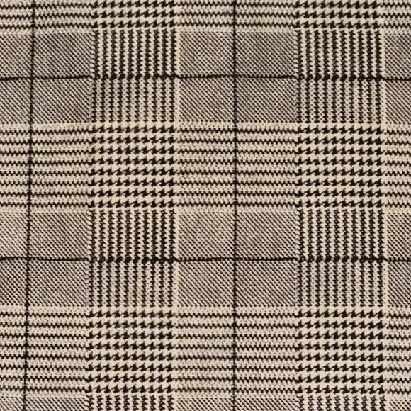 NWT Alice Blue Black &amp; White Plaid  Faux Leather Trench Coat - XL