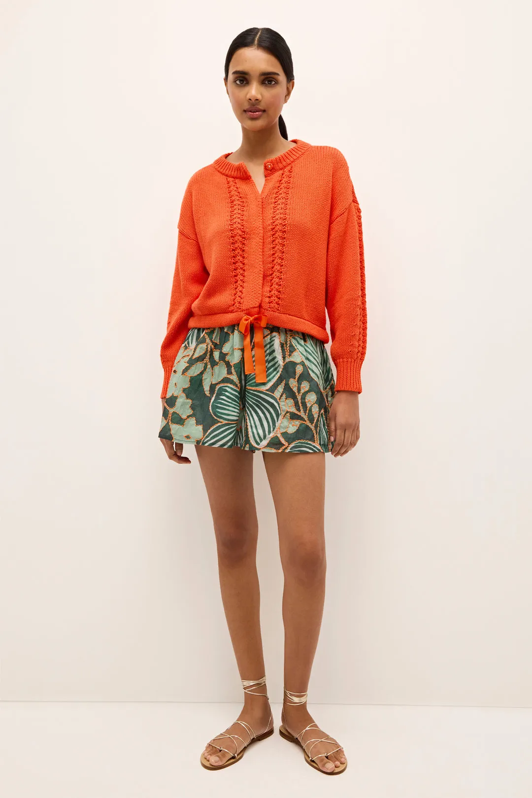 Odell Cardigan in Orange by Marie Oliver