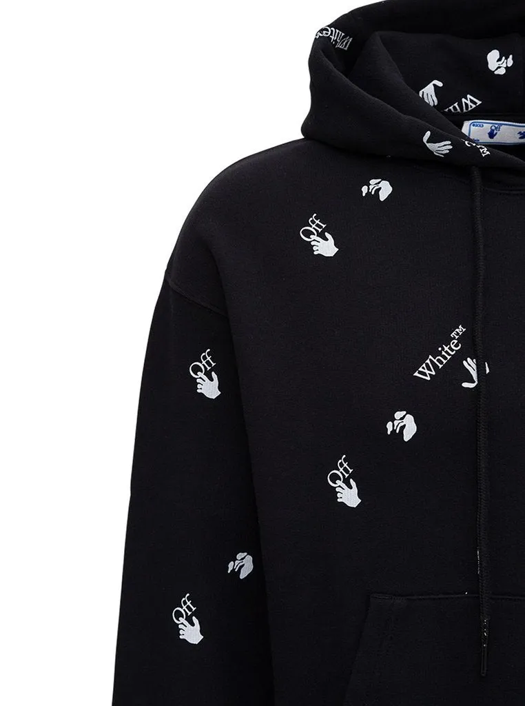 Off-White logo-print drawstring hoodie