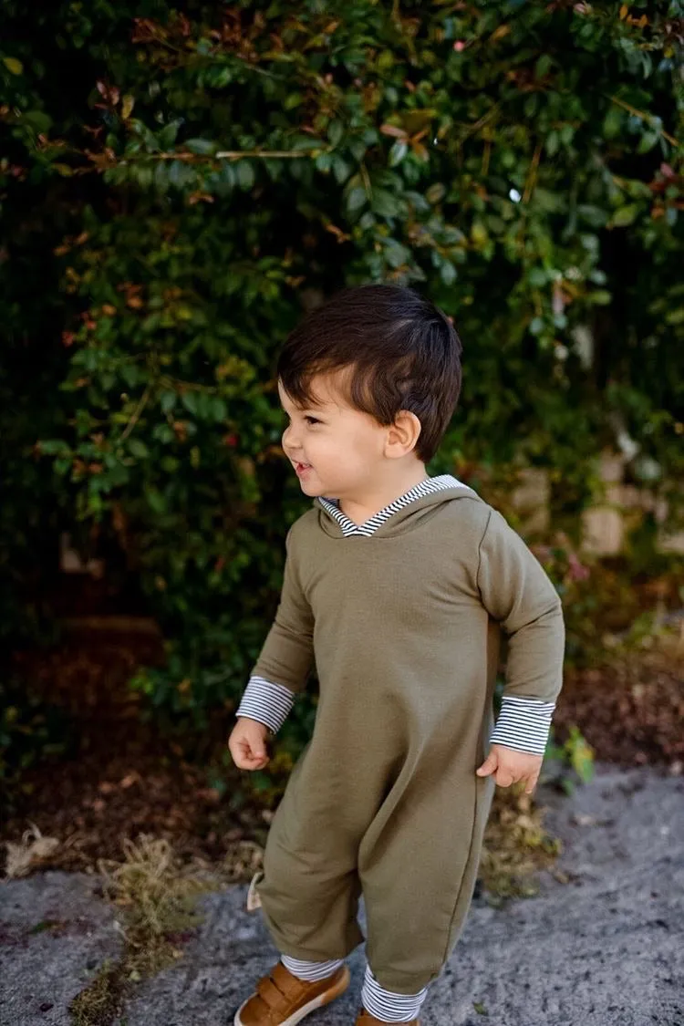 Olive Bamboo Romper