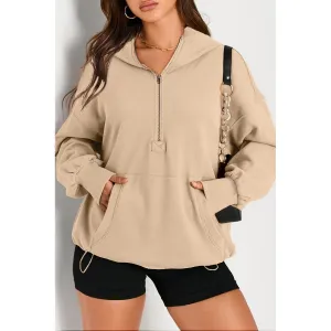 Oversized Zip Butter Hoodie™