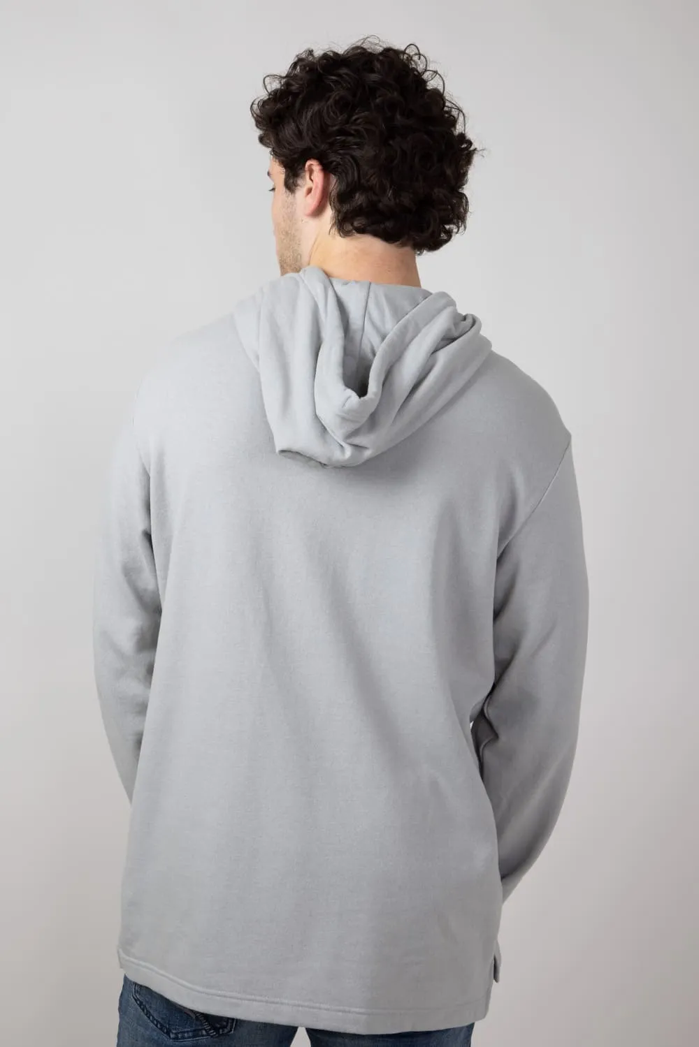 Patagonia Men’s ’73 Lightweight Wildrise Logo Hoodie in Ink Salt Grey | 39695-SGRY