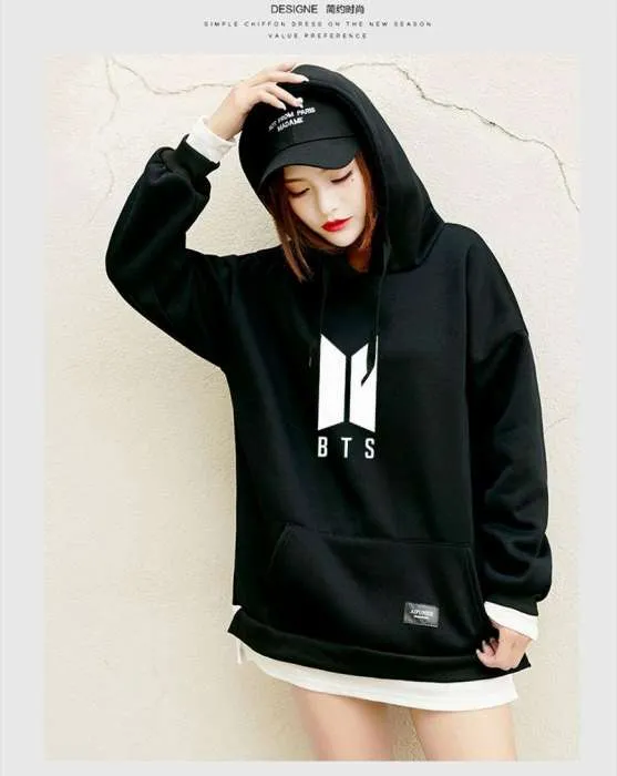 Penti BTS Hoodie Bangtan Spring Hooded Sweatshirt Hip Hop Patchwork Hoodies With Pocket 451