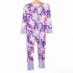 Pillow Petals Bamboo Zippy Pajama, Purple